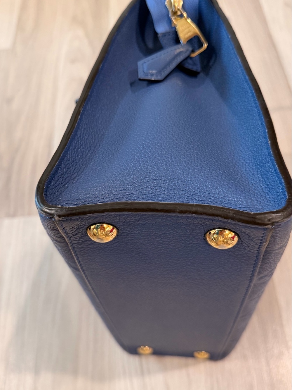 Louis Vuitton Pont Neuf Handbag Monogram Empreinte Leather MM satche Blue - Picture 4 of 13